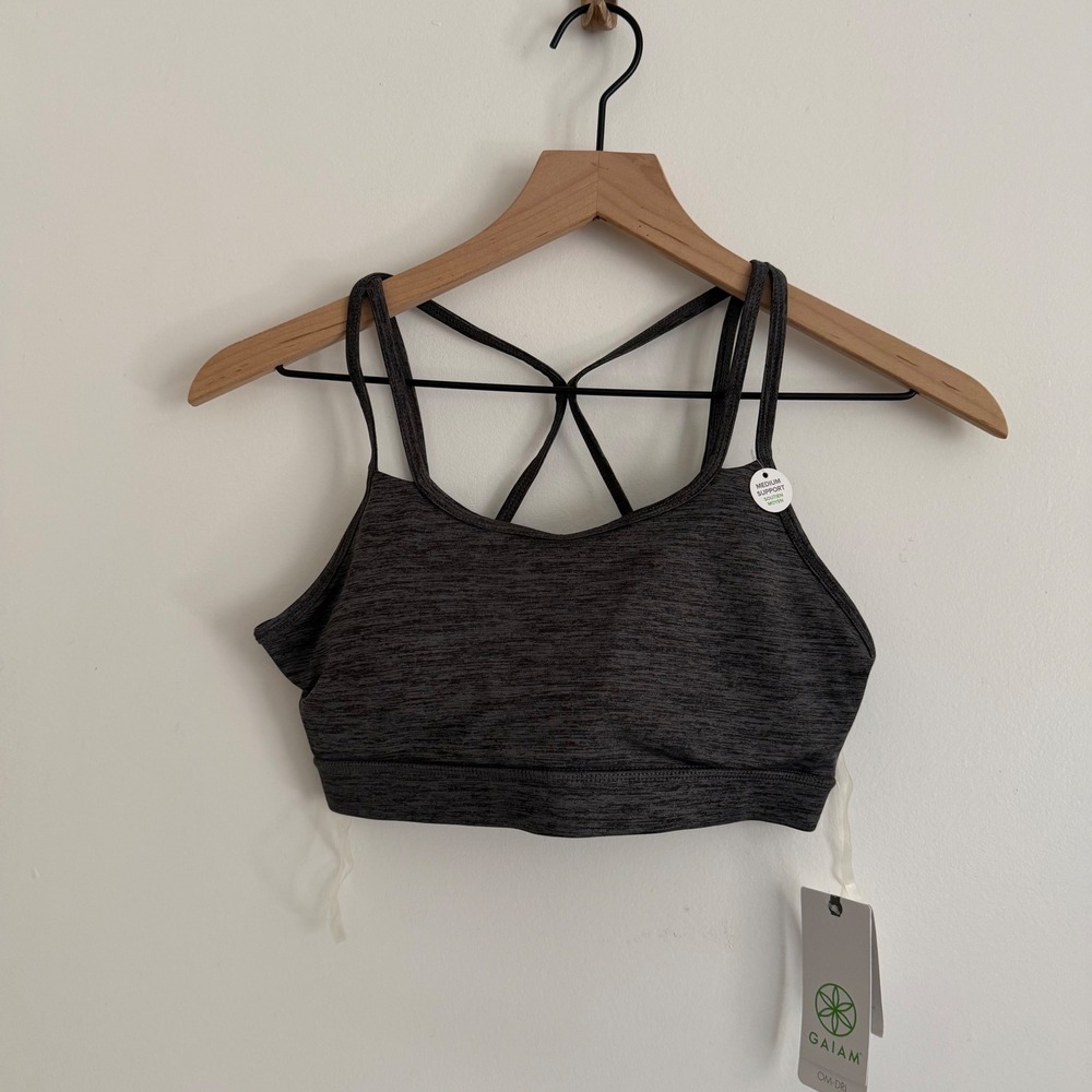 NWT Gaiam Dry Fit Sports Bra Small Yoga Running Fitness
